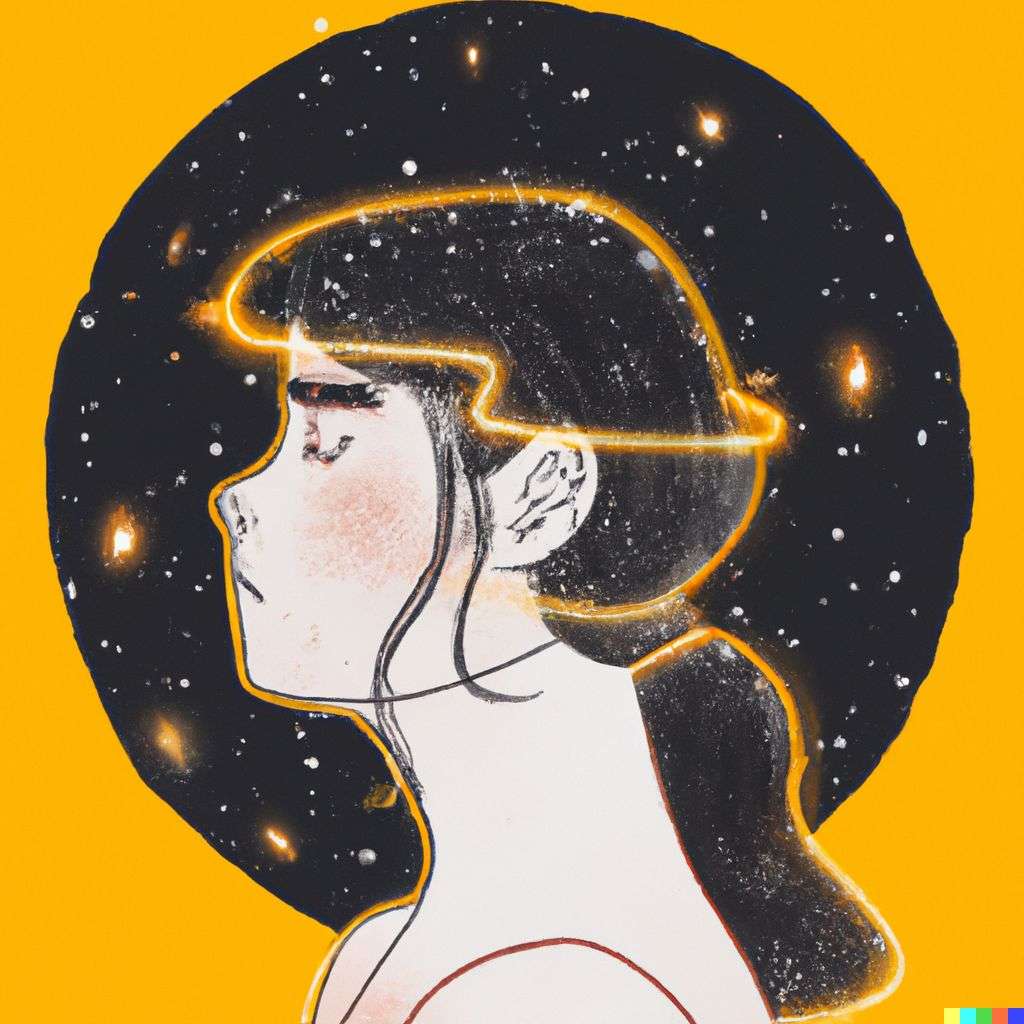 a representation of anxiety, digital art created in Procreate
